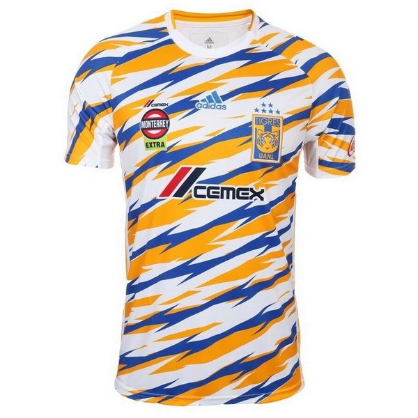 Camiseta Tigres UANL Tercera equipación Mujer 2019-2020 Blanco Amarillo